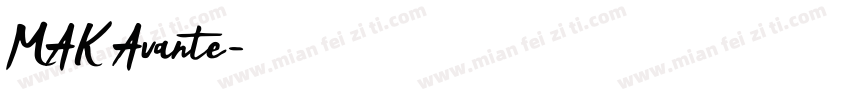 MAK Avante字体转换